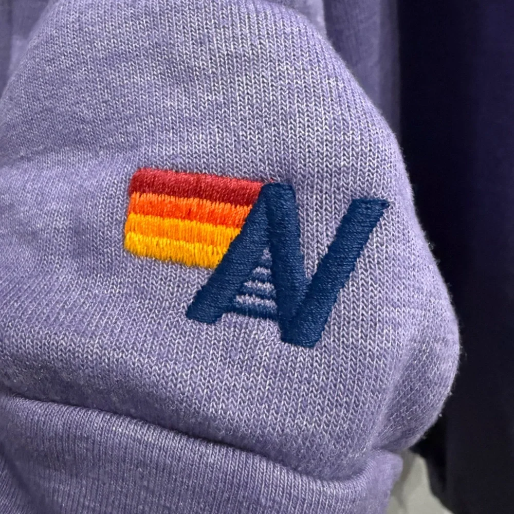 Aviator Nation Bolt 2 Crew Sweatshirt Purple Lightning Relaxed Fit M sold out - Picture 5 of 7